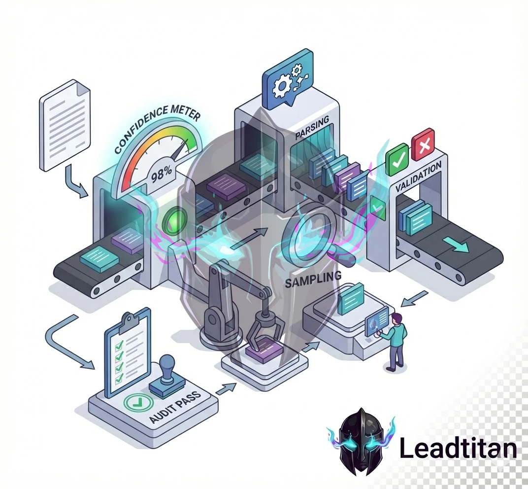 LeadTitan Data Extraction and Enrichment - data pipeline from documents to structured records
